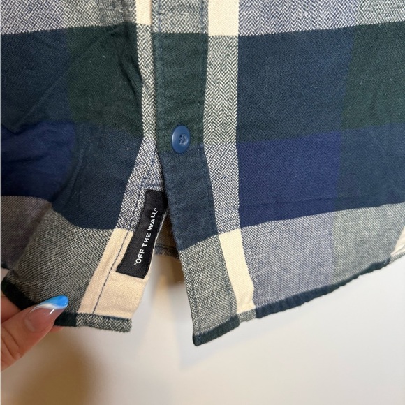 Vans Box checked flannel shirt in navy - Picture 11 of 14